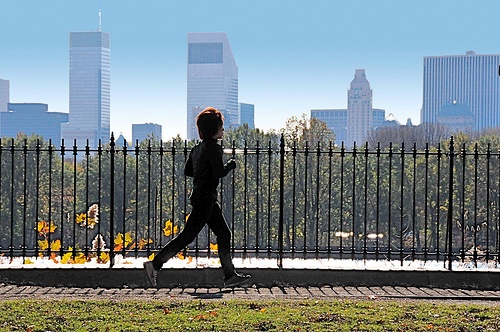 Person jogging