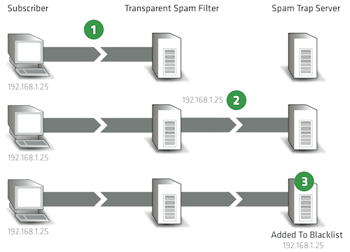 Graphic showing how it's possible to get onto a blacklist without even sending a spam message